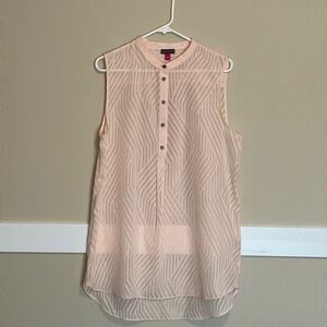 Vince Camuto Sheer Sleeveless Blouse